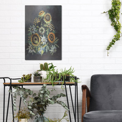 «Botanist Still Life No Blue» par Julia Purinton, art mural en métal