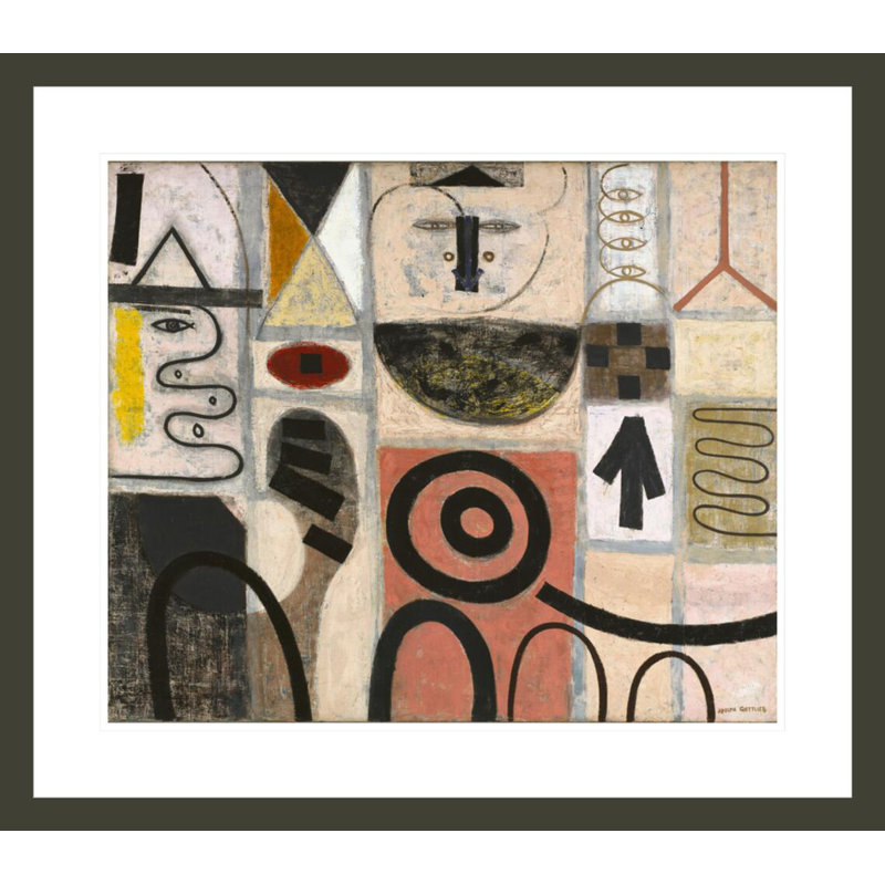 The Seer by Adolph Gottlieb - Framed Giclee Print, 23.5" H x 26.75" W