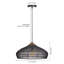 Luminaire suspendu 1 lumière noir-1944952597