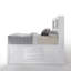 Grand lit avec rangement blanc Ireland