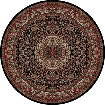 Tapis brun / rouge Izaiah