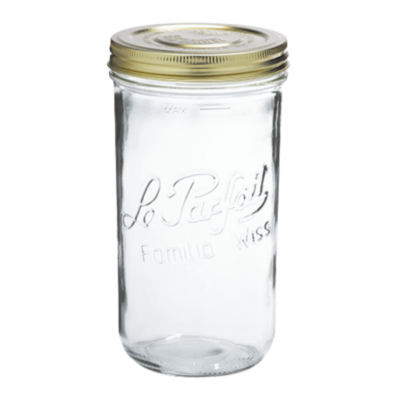 Glass Jar - Set of 6, 21.31cm H x 11.6cm W x 11.6cm D