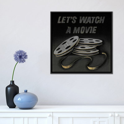 Impression sur toile tendue, "permet de regarder un film"