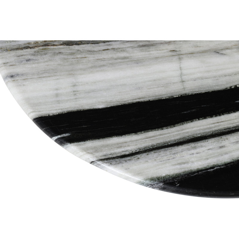 Marble Top Coffee Table, Black/White
