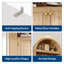 182cm H x 76.2cm W Bookcase-2093049060