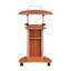 Chariot pour ordinateur portable à hauteur réglable avec compartiments de rangement-53525274