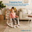 Chaise berçante avec accoudoirs et coussin ECR4Kids-101785065
