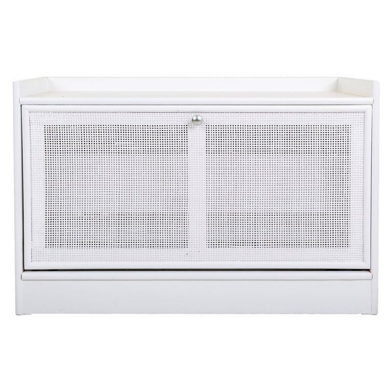 Alexa-Abby Storage Bench, White