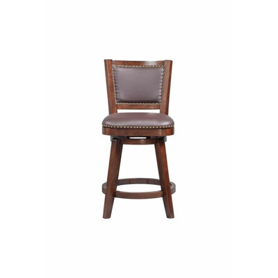  Contemporary Swivel Counter Stool in Cappuccino