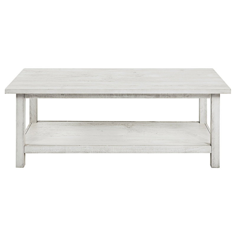 Table basse en bois avec tablette