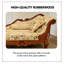 Fauteuil impérial en bois massif de style brun 74,8 po