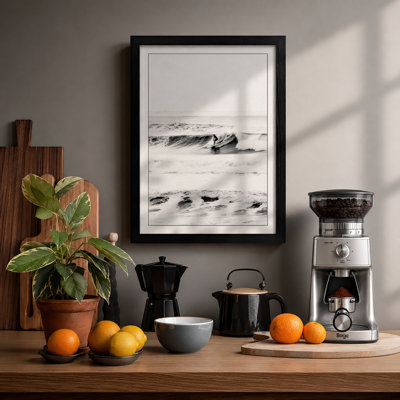 Tempestuous Shore Coastal - Framed Print