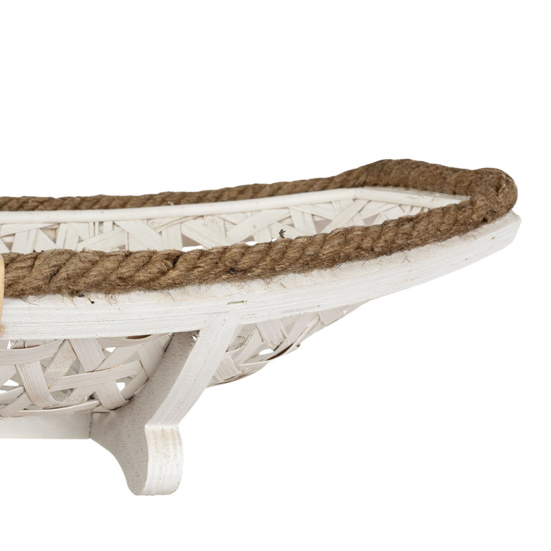 Luna Metal Boho Rattan Weaved Tabletop Set