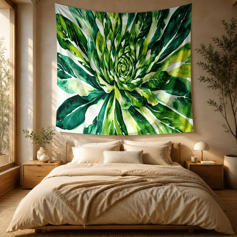 Tapisserie murale légumes bok choy, 51 po x 60 po