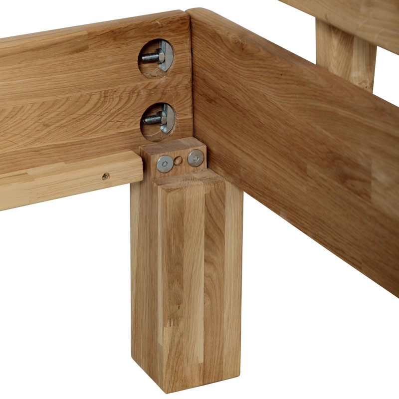 Rosalind Solid Wood Bed, Super King (6'), Oak