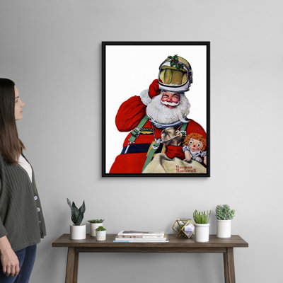 Space Space Santa, art mural sur toile