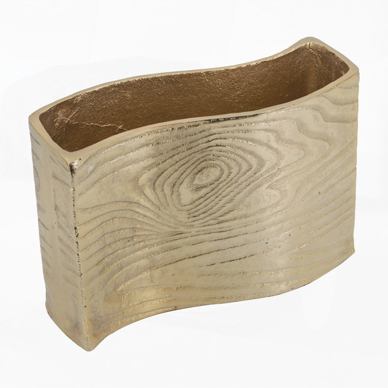 Small Wavy Rectangular Vase
