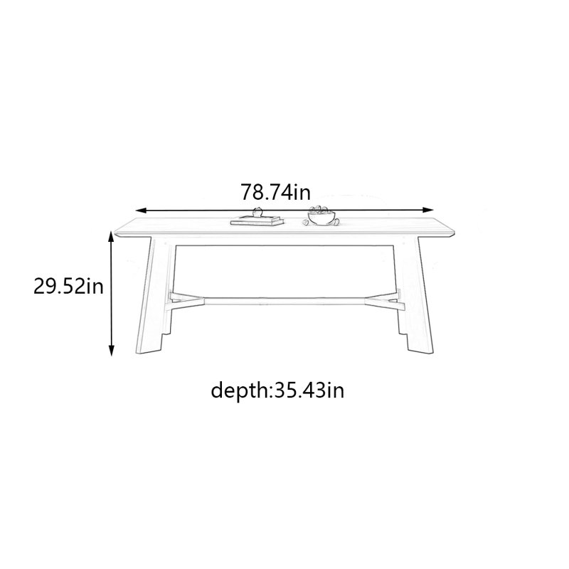 Conann, 29.52"H x 78.74"L x 35.43"W