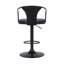 Tabouret de bar pivotant à hauteur réglable avec base piédestal Almus-658992660