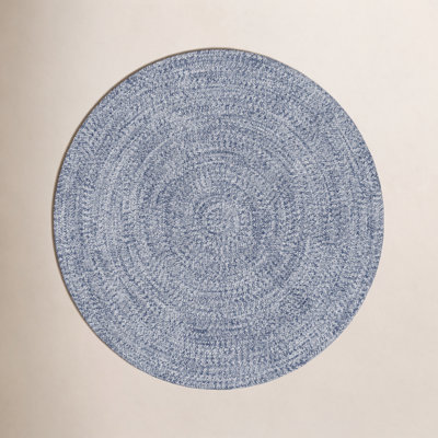 Amei Blue Hand-Braided Outdoor Rug