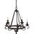 Ashle 5 - Light Dimmable Wagon Wheel Chandelier