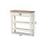 Console à 1 tiroir de style français traditionnel, H 29,6 po x l 31,35 po x P 9,78 po Ingrit