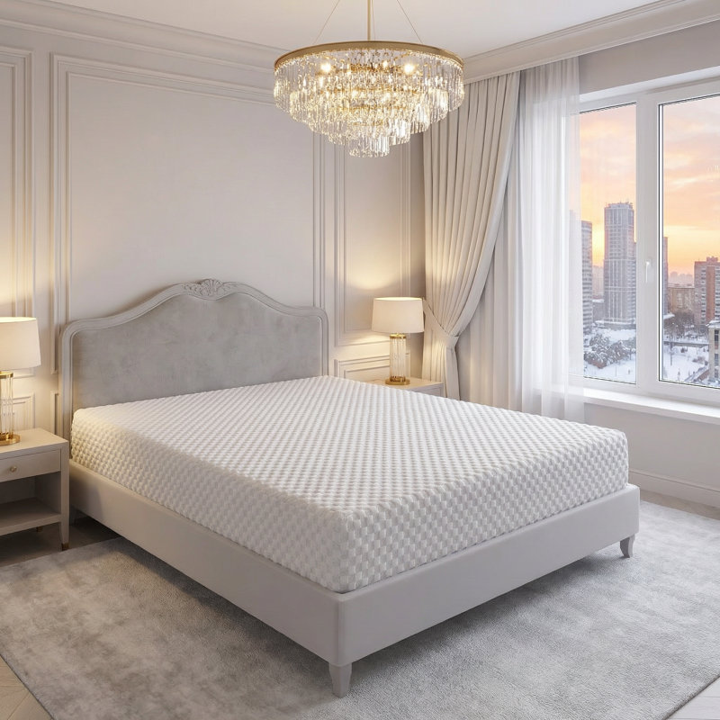 Super King Mattress, 12-inch Gel Memory Foam And Pocket Sprung Hybrid Mattress, 180x200x30cm 5-zone Targeted Support, Reinforced Edge Support, Luxury Medium Soft Breathable Bed In A Box