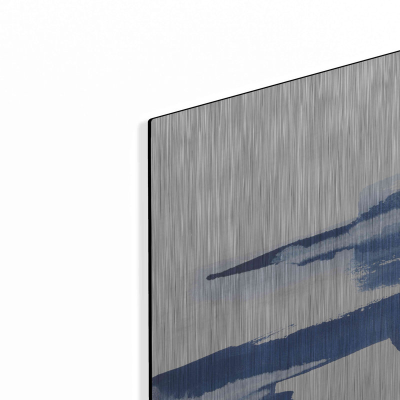 Brayden Studio «Classic Blue VI» par Chris Paschke, art mural en métal, H 12 po x l 12 po