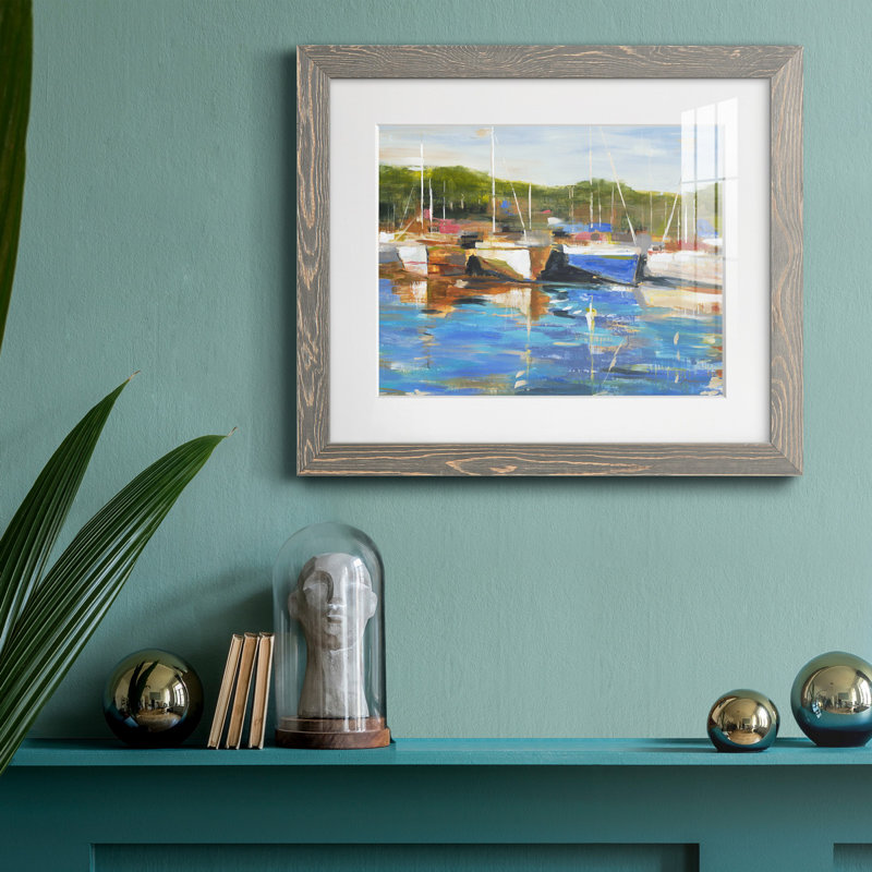 Safe Harbor - reproduction de photo encadrée sur papier, H 24 po x l 18 po x P 1,5 po, Encadré gris