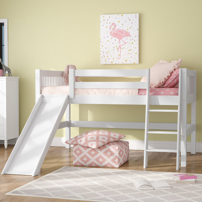 Lit mezzanine Fradin, Simple, Blanc