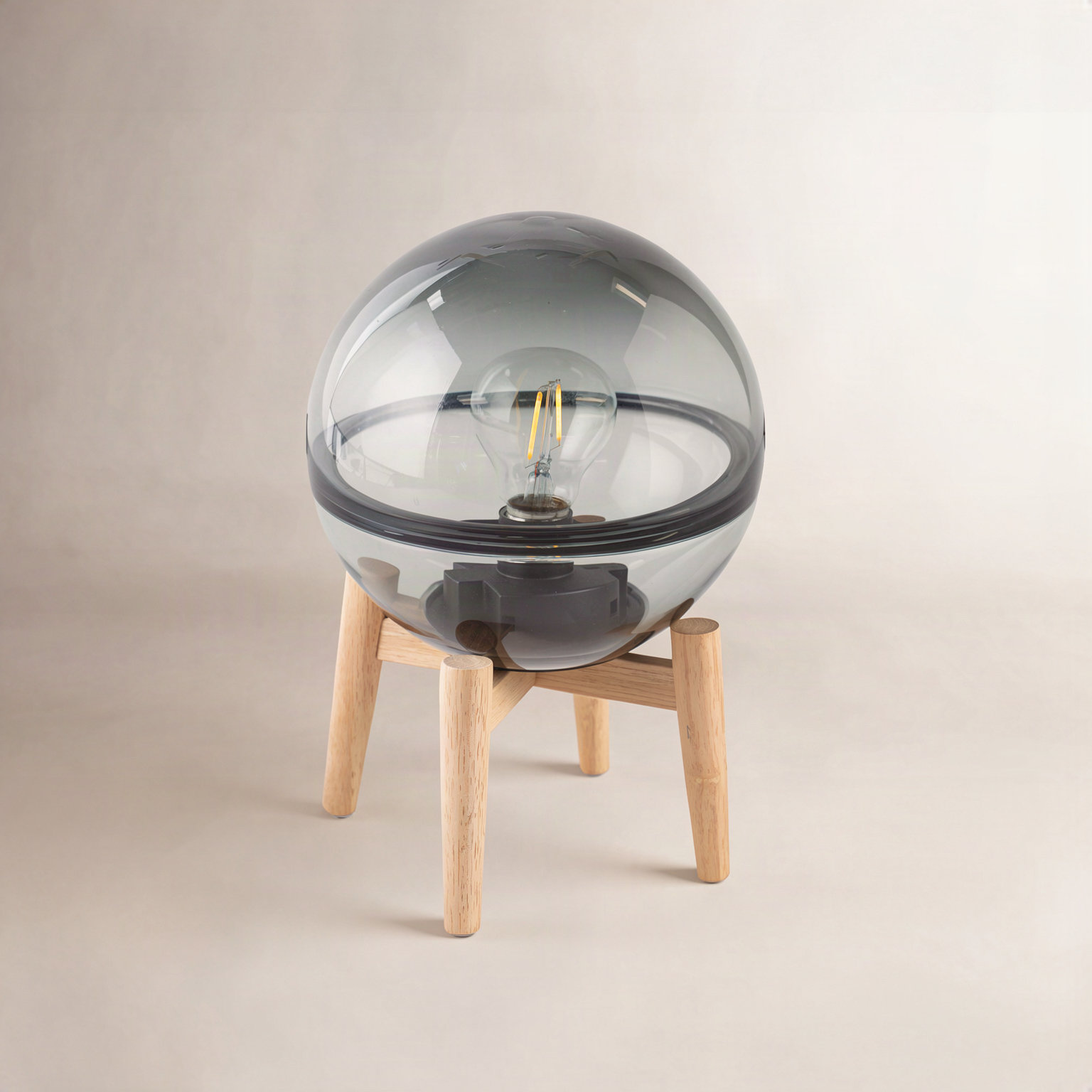 Jaban Wood Globe Lamp