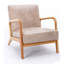 Chaise rembourrée en microfibre de style rétro-2038358722