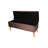 Brown Suede Rectangular Storage Seat With Concealed Area Bench Practical Hidden Feature