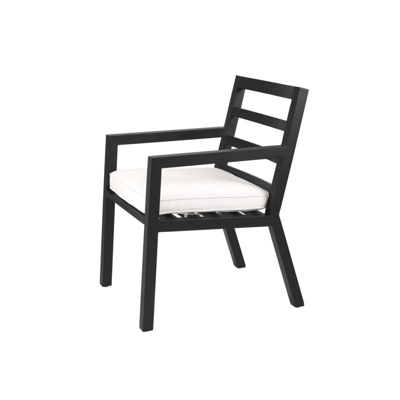 Delta Outdoor Dining Armchair, Black