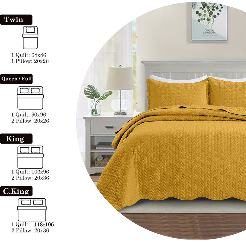 Ensemble de couvre-lit surdimensionné en microfibre estampé - Literie réversible légère et respirante avec taies décoratives