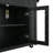 Cindora 54" Modern Mobile Kitchen Island with Power Outlet, Glass Door Storage & Rolling Prep Cart-129368157