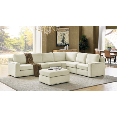 Calianna Upholstered U-Shaped Sectional Reversible