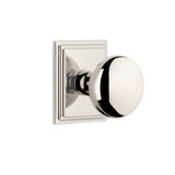 Grandeur Concealed Screw Mechanism Mushroom Knob with Square Rosette