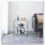Table d'appoint 2 couches en verre trempé, table de canapé en verre transparent