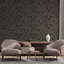 Mayfair Flocked Damask 10.05m x 53cm Wallpaper Rolll-33990114