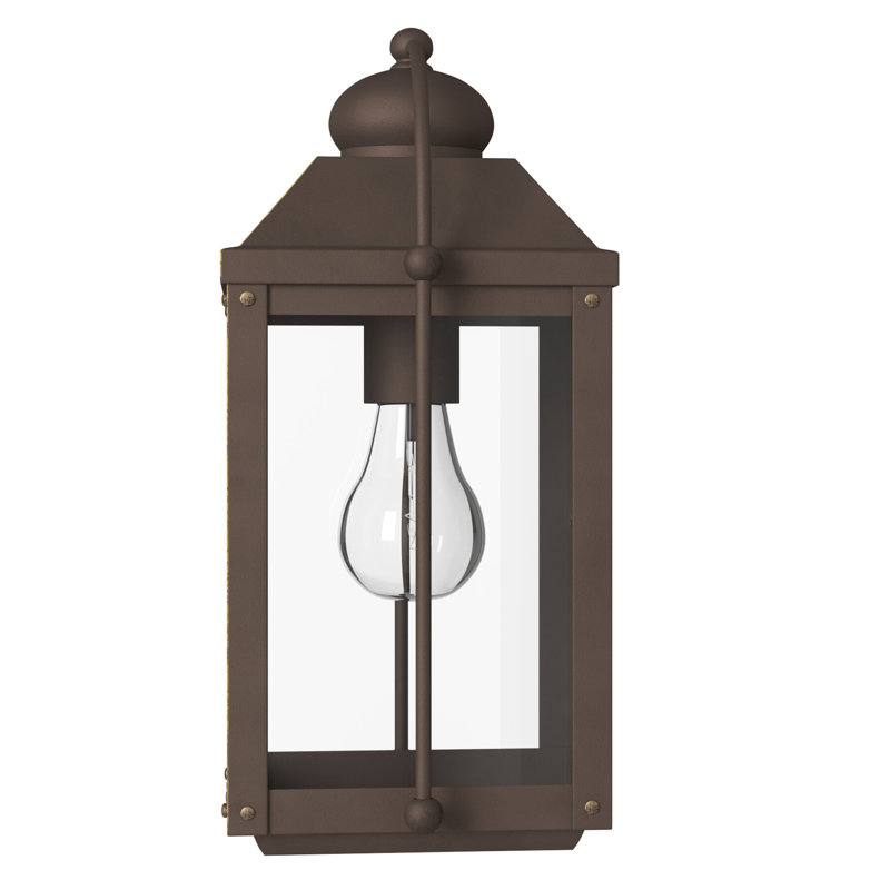 Anchorage Outdoor Wall Lantern, Aged Zinc, No