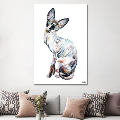 Larry 1 Piece Wrapped Canvas Wall Art
