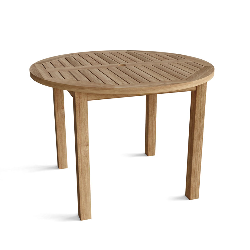 Bahama Outdoor Round Teak Dining Table