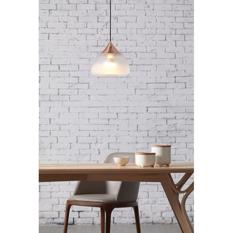 Mist 1 - Light Pendant, Copper, 8.2" H x 7.1" W x 8.3" D