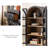Black Solid Wood+Glass Display Cases