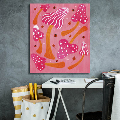 Art mural épique Graffiti «Mushroom In Fall» par Club Daydream, 26 po x 30 po