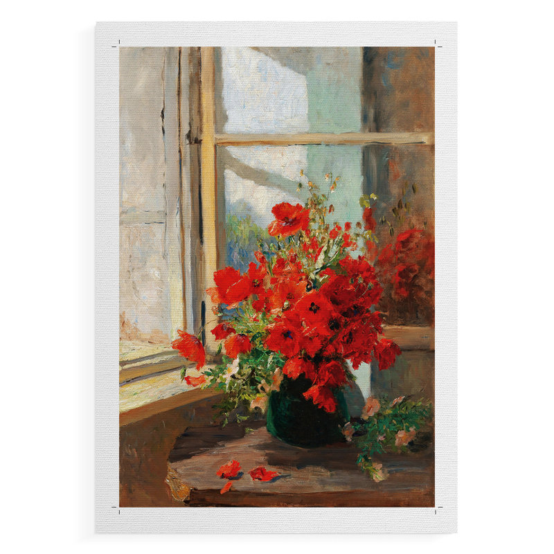 Vintage Floral Print CCCLXIV -Canvas Print Only - NOT FRAMED