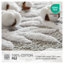 Tapis de bain en coton gris touffeté à motif floral, 61 cm x 152 cm