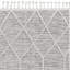 Tapis géométrique beige touffeté