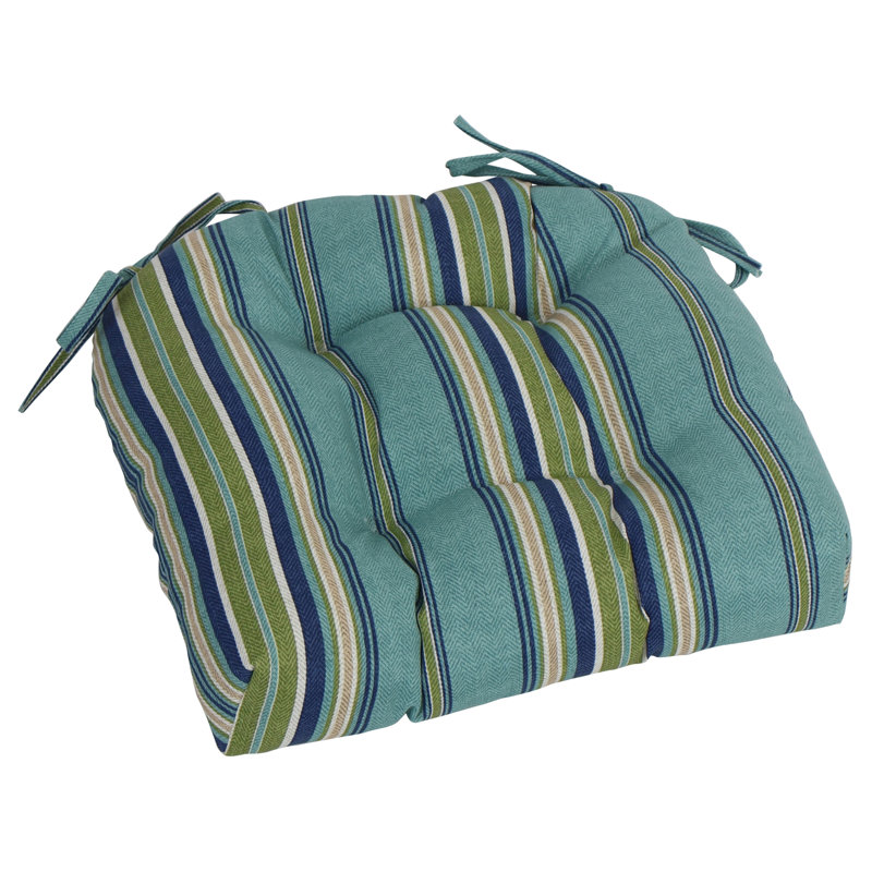 Ensemble de 2 coussins de chaise d'extérieur à dossier arrondi 16 pouces (ensemble de 2)